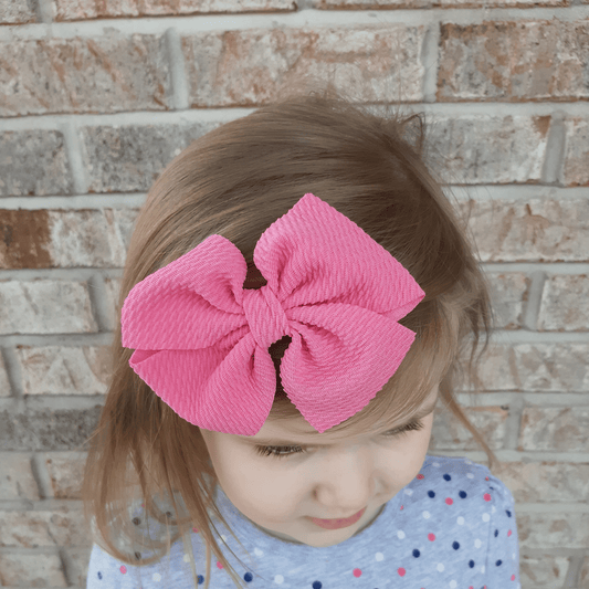 Sweet Little Duck Bow 4.5 Inch Handknotted Bow on Nylon Headband
