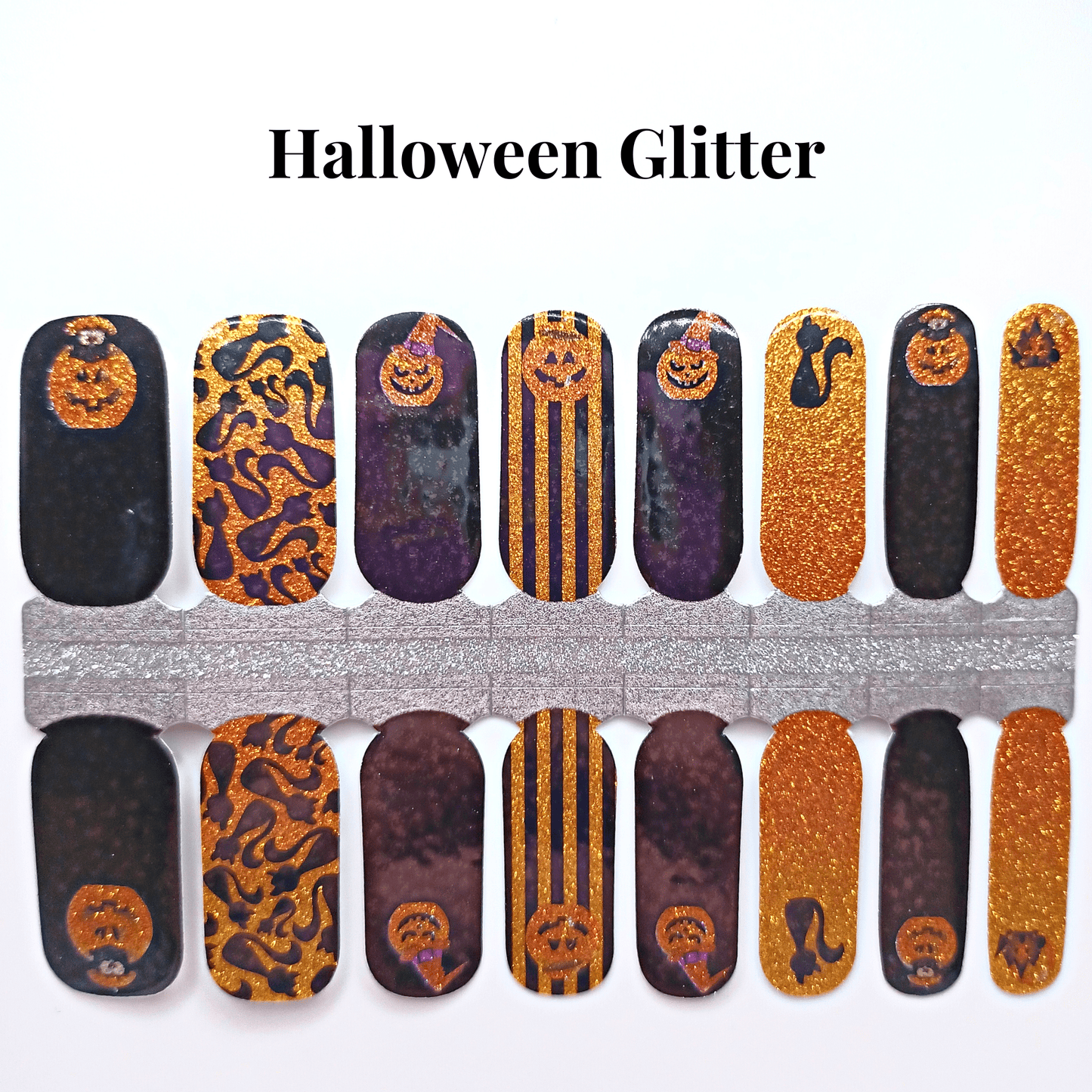 Sweet Little Duck Halloween Glitter - Nail Polish Wrap