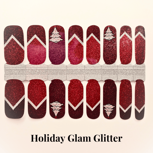 Sweet Little Duck Holiday Glam Glitter - Nail Polish Wrap
